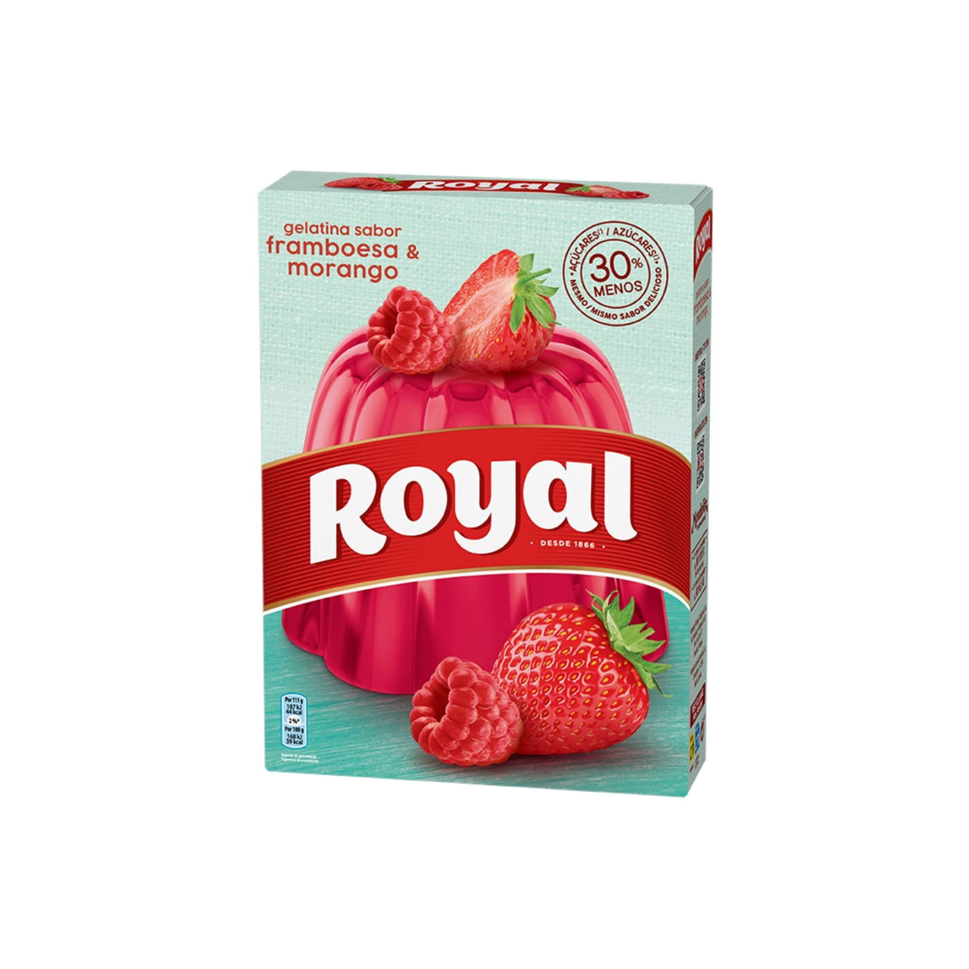 Gelatina Royal Fresa y Frambuesa