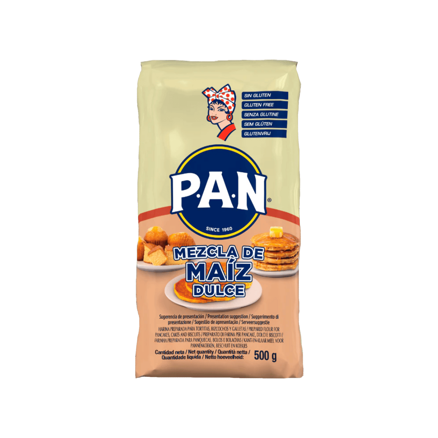 Harina de Maíz Dulce Harina P.A.N 500g - Sweet Corn Flour for Arepas, Empanadas, Tamales