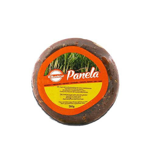 A Colombian solid round bar of panela sugar cane