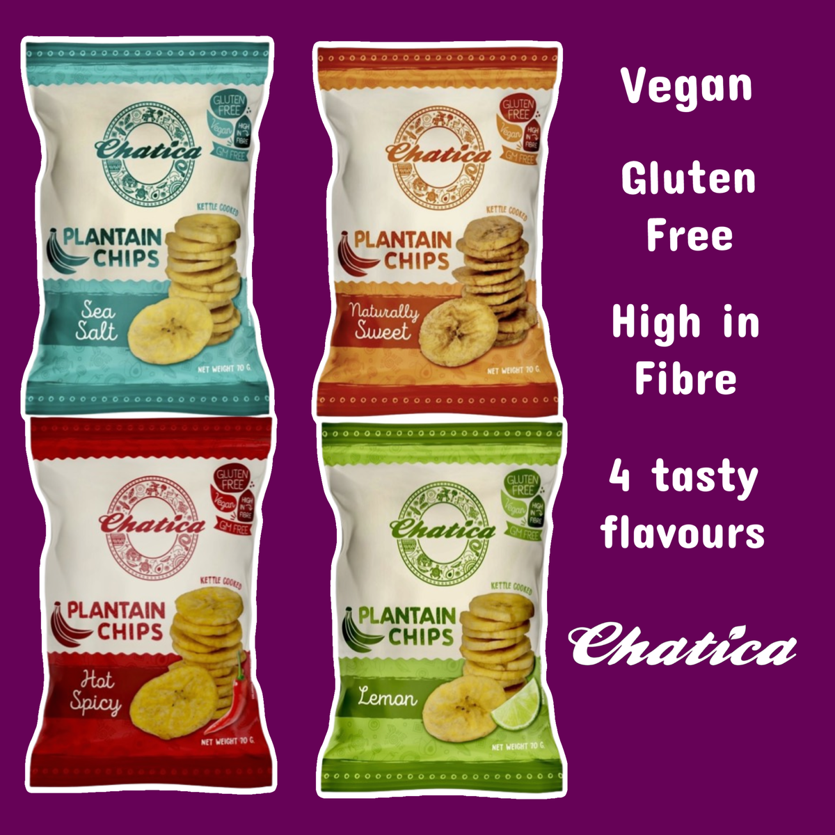 Healthy snacks plantain chips 